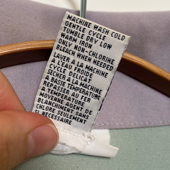 Vintage Jacket Women XL 22W Tan Pastels 90s Floral Embroidery Cottagecore Spring - Picture 14 of 16